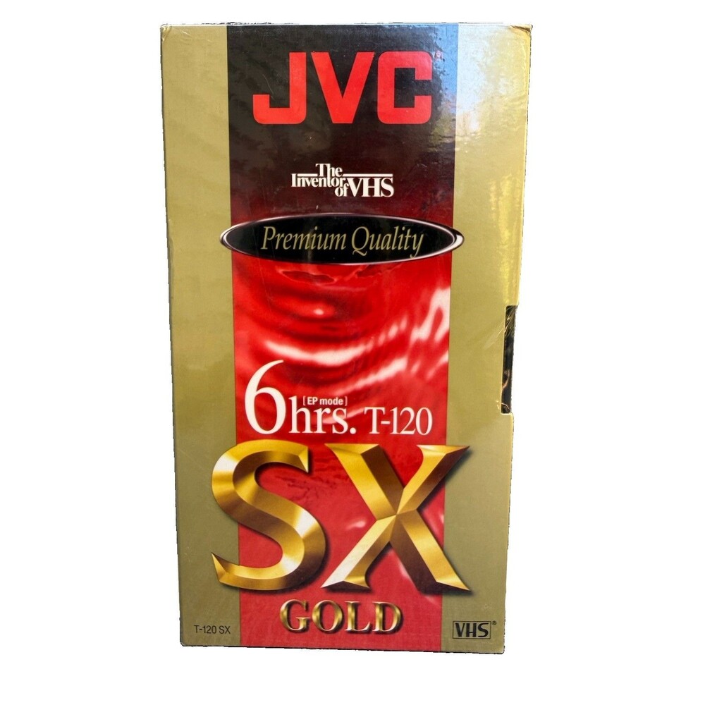 (Lot of 3) JVC High Performance T-120 SX Gold NEW VHS VCR Video Cassette Tapes